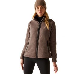 Damska Bluza Polarowa Emilde Z Pełnym Zamkiem Błyskawicznym. Brązowe bluzy sportowe Regatta, na zimę, xl, bez wzorów, z dzianiny, bez kaptura. Za 105.99 zł.