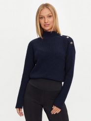 Guess Golf Zylee W4BR39 Z2WX0 Granatowy Regular Fit. Niebieskie golfy Guess, xs, z aplikacjami, z syntetyku, bez ramiączek. Za 199.99 zł.