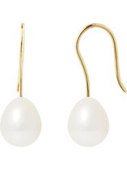 Pearl Addict Złote kolczyki z perłami rozmiar: onesize. Białe kolczyki Pearl Addict, z perłą, złote, z zapięciem typu bigiel. Za 346.99 zł.
