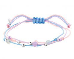 Bransoletka z elementami srebra i kamieniami chalcedonu - kulki. Bransoletki Apart, srebrne. Za 139.00 zł.