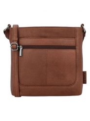 Beagles Skórzana torebka "Benidorm" w kolorze jasnobrązowym - 22 x 21 x 7 cm rozmiar: onesize. Brązowe torby na ramię Beagles, bez wzorów, z materiału, na ramię, bez dodatków. Za 121.99 zł.