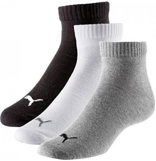 Skarpety unisex Puma QUARTER 3-PACK. Białe skarpety Puma, bez wzorów, z bawełny. Za 45.99 zł.