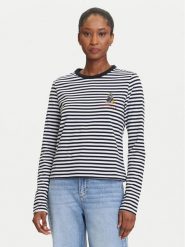 KARL LAGERFELD Bluzka A3W17091 Czarny Regular Fit. Czarne bluzki KARL LAGERFELD, xs, bez wzorów, z bawełny, bez kołnierzyka, bez ramiączek. Za 319.99 zł.