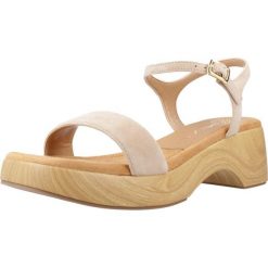 Sandały UNISA IRITA KS Beżowy. Brązowe sandały Unisa, bez wzorów, ze skóry, bez obcasa, bez zapięcia. Za 339.99 zł.