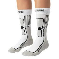 Odzież Skarpety unisex SkatePro Coolmax Inline Skarpety 2-Pak - Biały - 43-45. Biała skarpety SKATEPRO, bez wzorów. Za 124.99 zł.