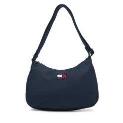 Torebka Tommy Jeans. Niebieskie torebki klasyczne Tommy Jeans, bez wzorów, z jeansu, bez dodatków. Za 259.99 zł.