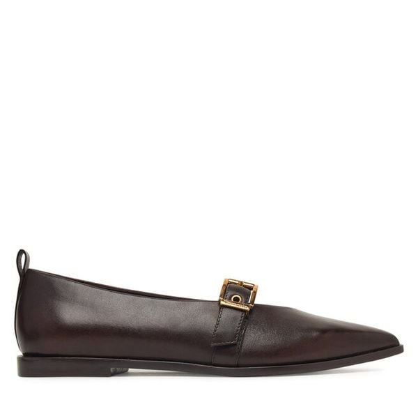Baleriny Tamaris. Brązowe baleriny Tamaris, bez wzorów, bez obcasa. Za 364.99 zł.