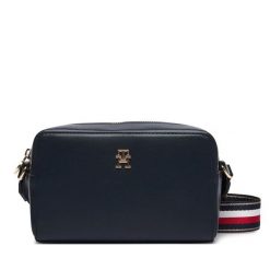 Torebka Tommy Hilfiger. Niebieskie listonoszki TOMMY HILFIGER, bez wzorów, bez dodatków. Za 409.99 zł.