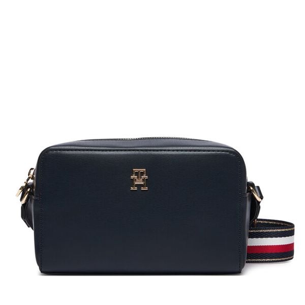 Torebka Tommy Hilfiger. Niebieskie listonoszki TOMMY HILFIGER, bez wzorów, bez dodatków. Za 409.99 zł.