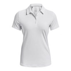 Under Armour Zinger Polo krótki rękaw biały. Białe koszulki polo Under Armour, m, bez wzorów, z materiału, bez kołnierzyka, bez ramiączek. Za 214.07 zł.