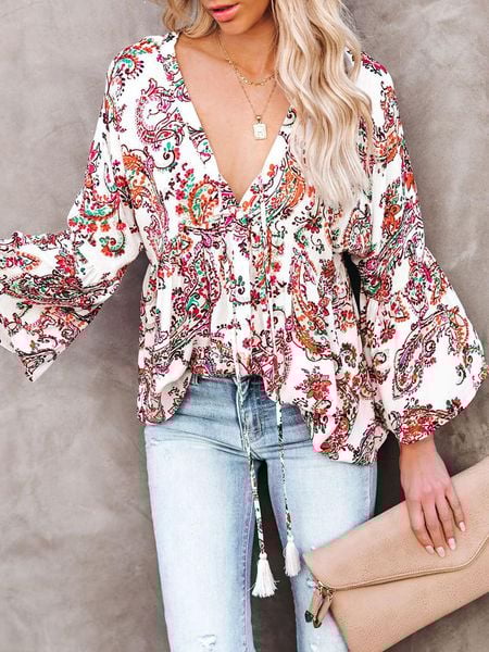 Milan Kiss Bluzka w kolorze białym ze wzorem rozmiar: L. Białe bluzki Milan Kiss, l, bez wzorów, bez kołnierzyka, bez ramiączek. Za 83.03 zł.