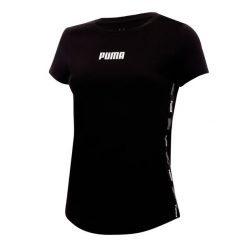 Puma Koszulka Tape 67132501. Czarne bluzki Puma, xs, bez wzorów, sportowe, bez kołnierzyka, bez ramiączek. Za 84.99 zł.