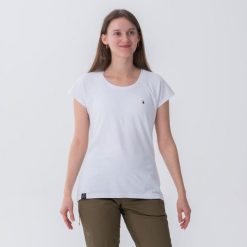 Koszulka wspinaczkowa damska Simond Vertika. Białe bluzki SIMOND, l, bez wzorów, z bawełny, sportowe, bez kołnierzyka, bez ramiączek. Za 69.99 zł.