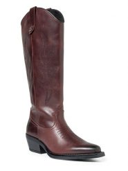 Steve Madden Skórzane kowbojki "Wessel" w kolorze czerwonym rozmiar: 39. Czerwone kozaki Steve Madden, na zimę, bez obcasa, bez zapięcia. Za 386.63 zł.