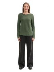Tom Tailor Sweter w kolorze khaki rozmiar: XS. Brązowe swetry Tom Tailor, xs, bez wzorów, z bawełny, bez ramiączek. Za 66.00 zł.