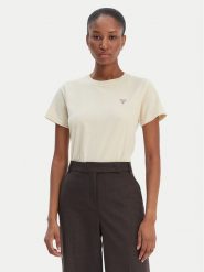 Guess Jeans T-Shirt W4YI10 J1314 Beżowy Regular Fit. Brązowe t-shirty Guess Jeans, xl, z aplikacjami, z bawełny, bez kołnierzyka, bez ramiączek. Za 129.99 zł.