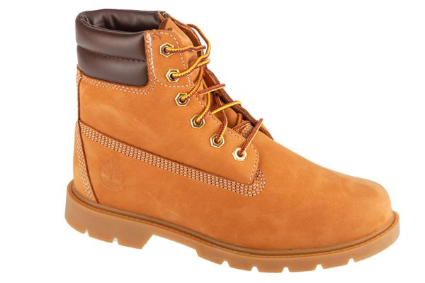 Trapery damskie, Linden Woods WP 6 Inch. Żółte trapery i śniegowce Timberland, z materiału. Za 649.99 zł.
