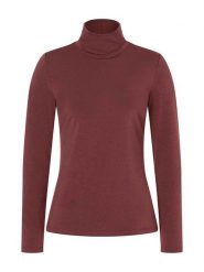 More & More Koszulka w kolorze bordowym rozmiar: 46. Czerwone bluzki More & More, bez wzorów, bez kołnierzyka, bez ramiączek. Za 91.77 zł.