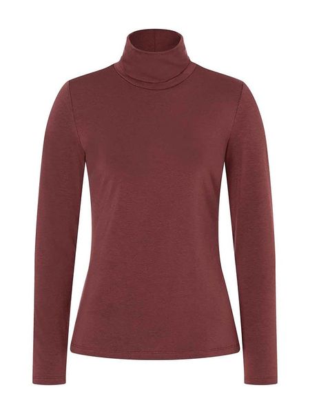 More & More Koszulka w kolorze bordowym rozmiar: 44. Czerwone bluzki More & More, bez wzorów, bez kołnierzyka, bez ramiączek. Za 100.52 zł.