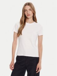 Calvin Klein T-Shirt LV044C216G Biały Regular Fit. Białe t-shirty Calvin Klein, m, bez wzorów, z bawełny, bez kołnierzyka, bez ramiączek. Za 219.99 zł.
