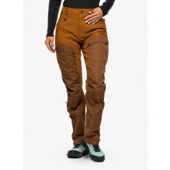 Spodnie trekkingowe damskie Fjallraven Keb Trousers. Brązowe spodnie sportowe Fjällräven, s, bez wzorów, trekkingowe. Za 849.99 zł.