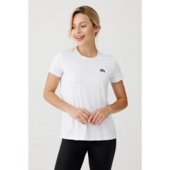 Damska koszulka sportowa Rough Radical FUN. Białe koszulki sportowe ROUGH RADICAL, bez wzorów, bez ramiączek, na fitness i siłownię. W wyprzedaży za 84.92 zł.