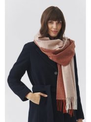 TATUUM Szal w kolorze beżowo-pomarańczowym - 184 x 42 cm rozmiar: onesize. Brązowe szaliki Tatuum, bez wzorów, z materiału. Za 82.83 zł.