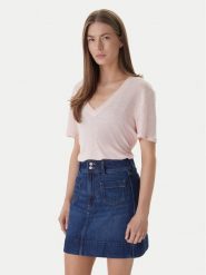 BOSS T-Shirt C_Ela_1 50538645 Różowy Regular Fit. Czerwone t-shirty Boss, m, bez wzorów, ze lnu, bez kołnierzyka, bez ramiączek. Za 319.99 zł.