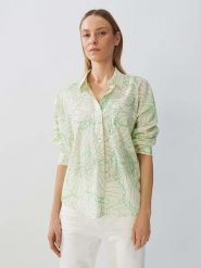 Someday Bluzka w kolorze zielono-żółtym rozmiar: S. Zielone bluzki someday., s, bez wzorów, z bawełny, bez kołnierzyka, bez ramiączek. Za 140.20 zł.