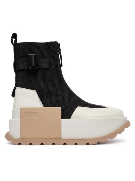 United Nude Botki Roko Bootie III 11044510165 Czarny. Czarne botki United Nude, bez wzorów, z materiału, bez obcasa, na płaskiej podeszwie, bez zapięcia. Za 1,499.00 zł.
