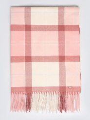 BIG STAR Szal w kolorze jasnoróżowo-kremowym - 68 x 68 cm rozmiar: onesize. Brązowe szaliki Big Star, bez wzorów, z materiału, retro. Za 64.99 zł.