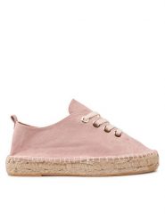 Jenny Fairy Espadryle HZF098-01 Różowy. Czerwone espadryle Jenny Fairy, bez wzorów, z materiału, bez obcasa, bez zapięcia. Za 119.99 zł.