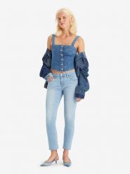 Levi's Dżinsy - Boyfriend fit - w kolorze błękitnym rozmiar: W29/30. Niebieskie jeansy Levi's®, s, z aplikacjami. Za 144.92 zł.