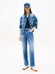 TOMMY JEANS Dżinsy - Regular fit - w kolorze niebieskim rozmiar: W27/L30. Niebieskie jeansy Tommy Jeans, l, z aplikacjami, z podwyższonym stanem. Za 242.13 zł.