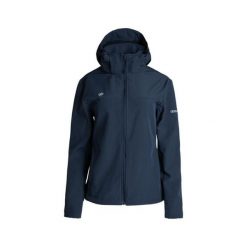 Kurtka damska typu softshell CASTER W z membraną AWPS, termiczna i wiatroszczeln. Niebieskie kurtki sportowe Izas, bez wzorów, z softshellu, trekkingowe. W wyprzedaży za 326.04 zł.