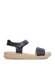 Lasocki Sandały CEO-WI23-MALTA-02 Granatowy. Niebieskie sandały Lasocki, bez wzorów, ze skóry, bez obcasa, na płaskiej podeszwie, bez zapięcia. Za 159.99 zł.