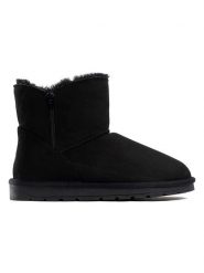 ISLAND BOOT Botki zimowe "Zarela" w kolorze czarnym rozmiar: 37. Czarne botki Island Boot, na zimę, bez wzorów, z materiału, bez obcasa, bez zapięcia. Za 136.45 zł.