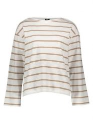 Vero Moda Bluzka w kolorze biało-beżowym rozmiar: L. Białe bluzki Vero Moda, l, bez wzorów, bez kołnierzyka, bez ramiączek. Za 60.99 zł.
