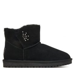 Śniegowce Pepe Jeans. Czarne trapery i śniegowce Pepe Jeans, z jeansu. Za 369.99 zł.