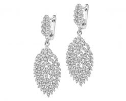 Kolczyki srebrne z cyrkoniami. Szare kolczyki Apart, z cyrkonią, srebrne. Za 479.00 zł.