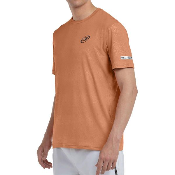 Bullpadel Mofero T-shirt. Brązowe t-shirty bullpadel, bez wzorów, bez kołnierzyka, bez ramiączek. W wyprzedaży za 164.85 zł.