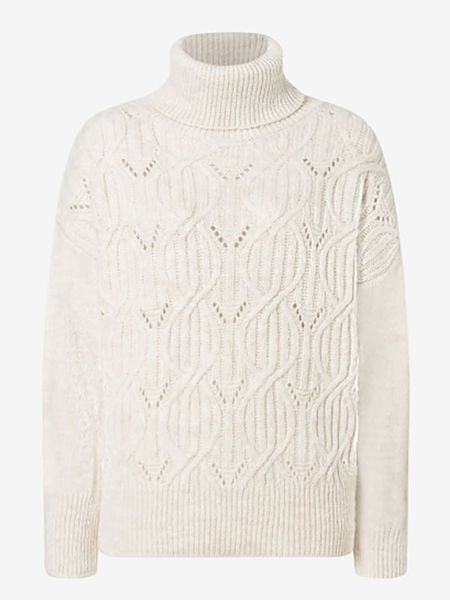 More & More Golf w kolorze kremowym rozmiar: 46. Brązowe golfy More & More, bez wzorów, ze splotem, bez ramiączek. Za 101.23 zł.