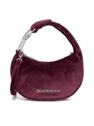 Juicy Couture Torebka BIJXT5311WPO Bordowy. Czerwone torebki klasyczne Juicy Couture, bez wzorów, z materiału, bez dodatków. Za 299.99 zł.