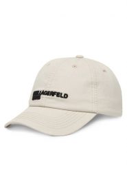 Karl Lagerfeld Jeans Czapka z daszkiem B2W33072 Kremowy. Białe czapki Karl Lagerfeld Jeans, bez wzorów, z bawełny. Za 239.99 zł.