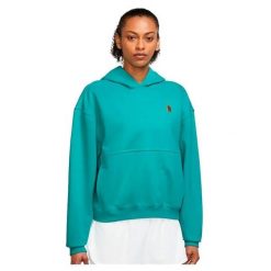 Damska bluza Nike W NKCT DF FLC HERITAGE HOODIE DC3580-392. Zielone bluzy Nike, xs, bez wzorów, z bawełny, bez kaptura. Za 274.02 zł.