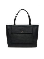 Calvin Klein Torebka Ck Medium Shopper_Tex K60K613178 Czarny. Czarne shopper Calvin Klein, bez wzorów, ze skóry, bez dodatków. Za 359.99 zł.