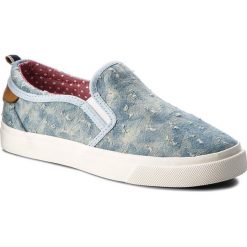 Tenisówki WRANGLER - Icon Slip On WL181501 Lt. Blue 12. Niebieskie trampki Wrangler, bez wzorów, z gumy, bez zapięcia. W wyprzedaży za 149.00 zł.