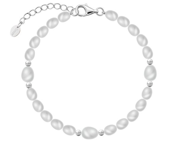 Bransoletka srebrna z perłami. Szare bransoletki Apart, srebrne. Za 289.00 zł.