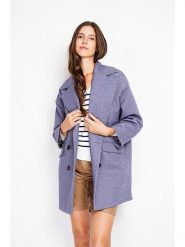 ASSUILI Płaszcz przejściowy w kolorze lawendowym rozmiar: 36. Różowe płaszcze Assuili, bez wzorów, z wełny, bez kaptura. Za 402.20 zł.