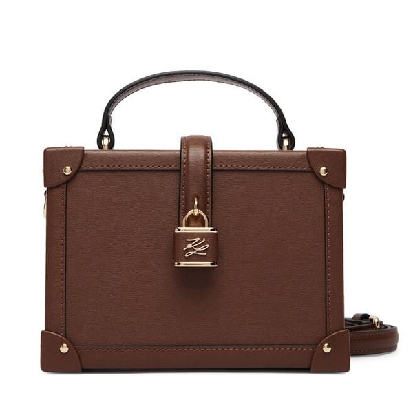 Torebka KARL LAGERFELD. Brązowe torebki klasyczne KARL LAGERFELD, bez wzorów, bez dodatków. Za 1,299.00 zł.